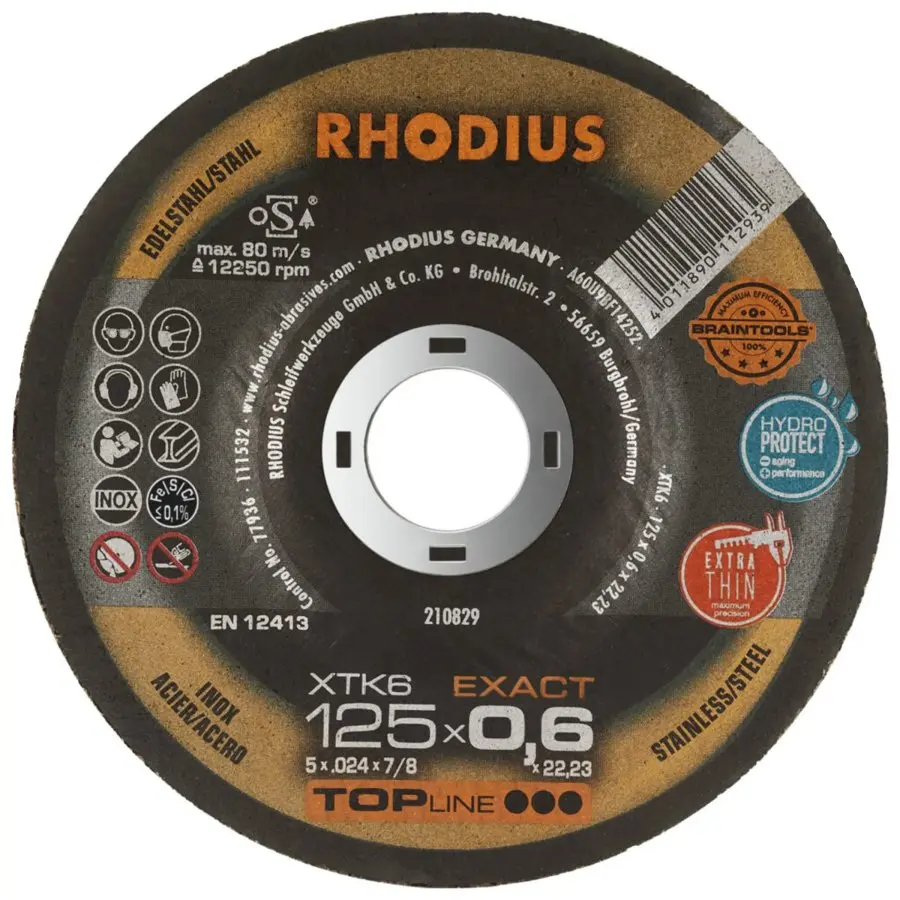 Rhodius Kotouč řezný 125 x 0,6 mm 210829