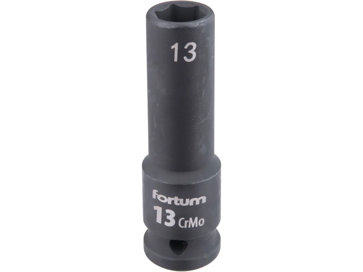 FORTUM 4703213 hlavice 1/2" nástrčná 13mm úderová průmyslová 78mm prodloužená CrMoV