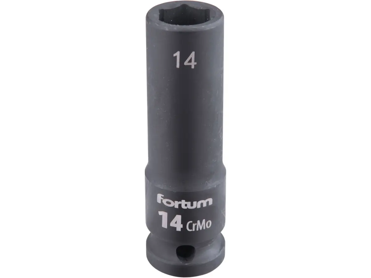 FORTUM 4703214 hlavice 1/2" nástrčná 14mm úderová průmyslová 78mm prodloužená CrMoV