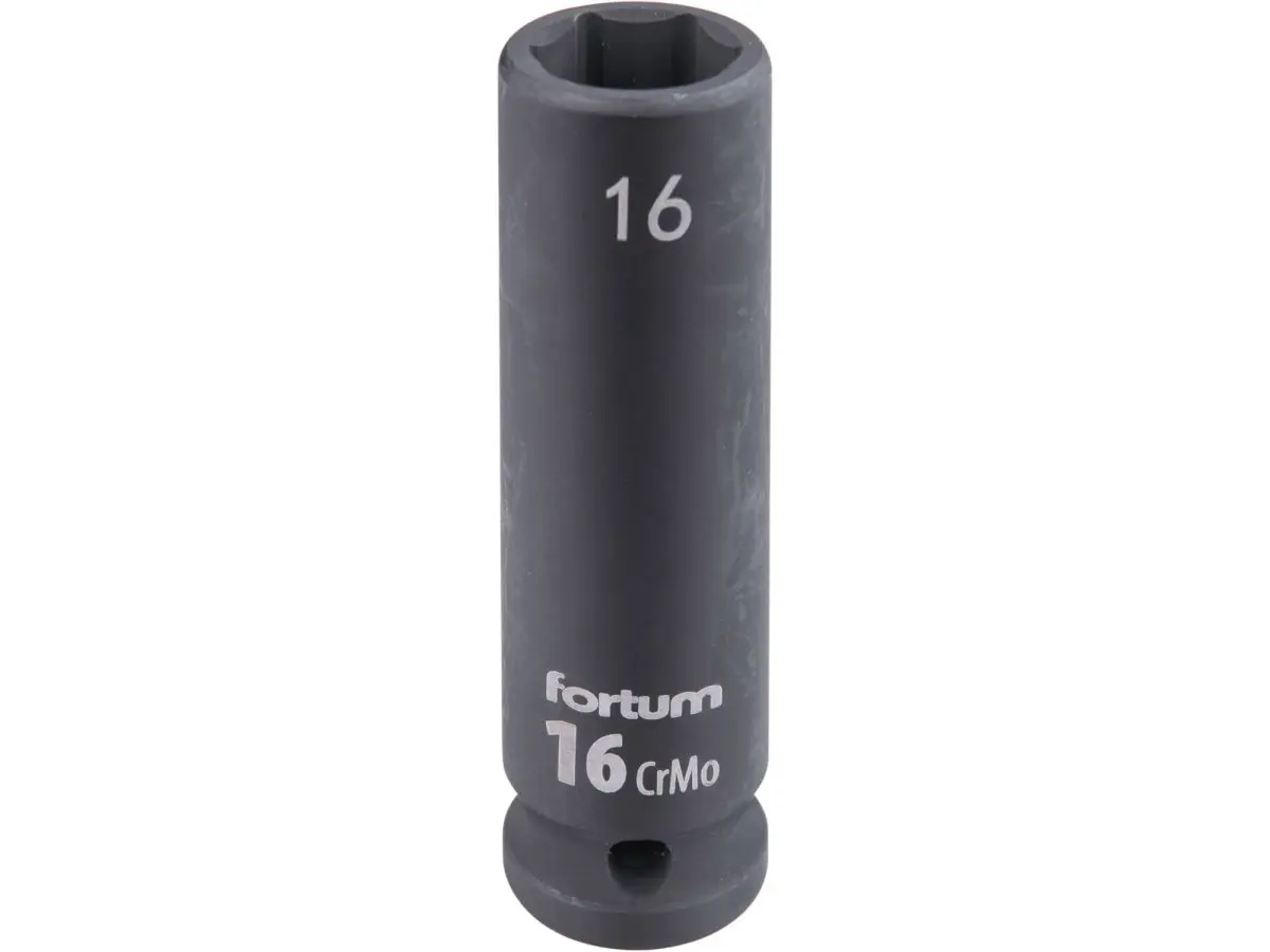 FORTUM 4703216 hlavice 1/2" nástrčná 16mm úderová průmyslová 78mm prodloužená CrMoV