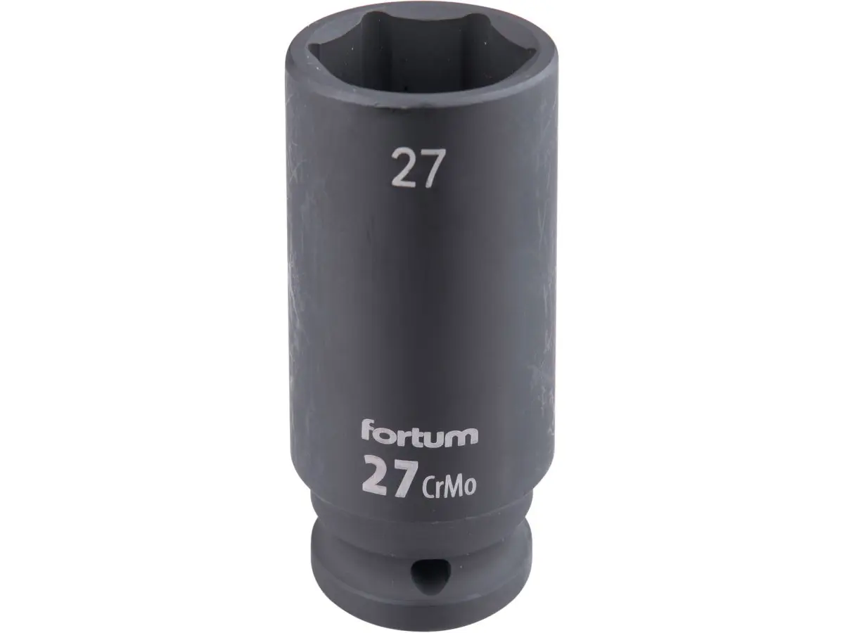 FORTUM 4703227 hlavice 1/2" nástrčná 27mm úderová průmyslová 78mm prodloužená CrMoV