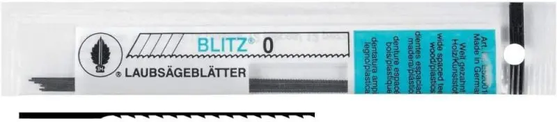 Laubsägeblätter list lupenkové pily 130mm  Nr.6 - 12ks E520016