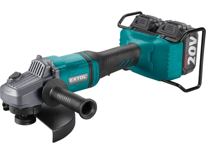 EXTOL INDUSTRIAL 8791846 úhlová aku bruska 150/180mm 2x 4Ah LiIon SHARE20V bezuhlíková