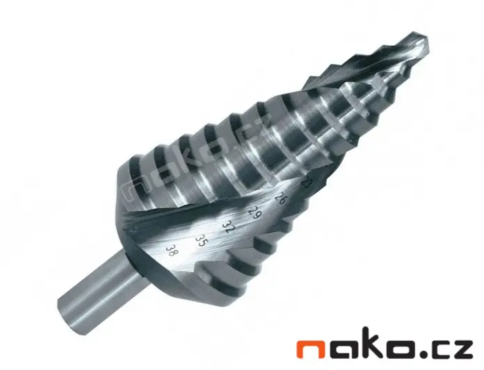 RUKO vrták stupňovitý 6-38mm č.3 HSS 101053
