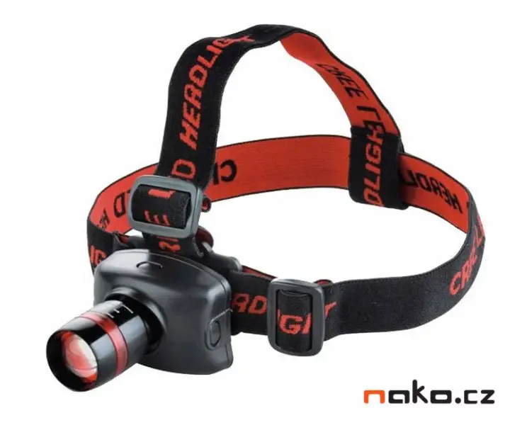 EXTOL LIGHT Čelovka 120lm CREE, 3W CREE LED, funkce ZOOM, 3x AAA 43100