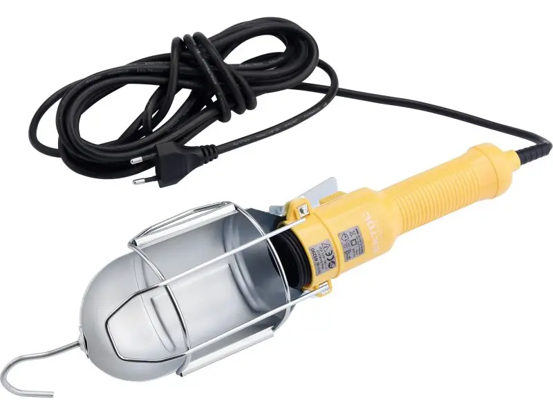 EXTOL LIGHT 43290 přenosná dílenská lampa závěsná se svorkou, 230V E27