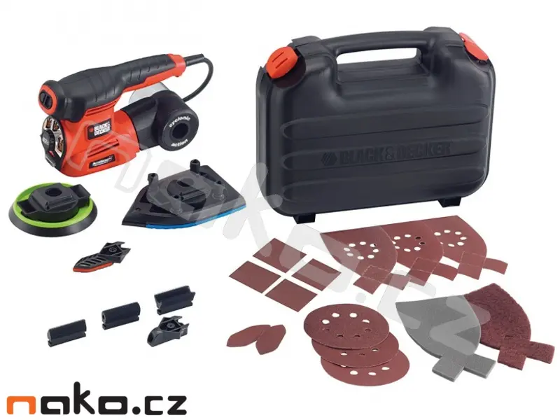 BLACK+DECKER - Multifunkční bruska, s příslušenstvím, 220 W KA280K-QS