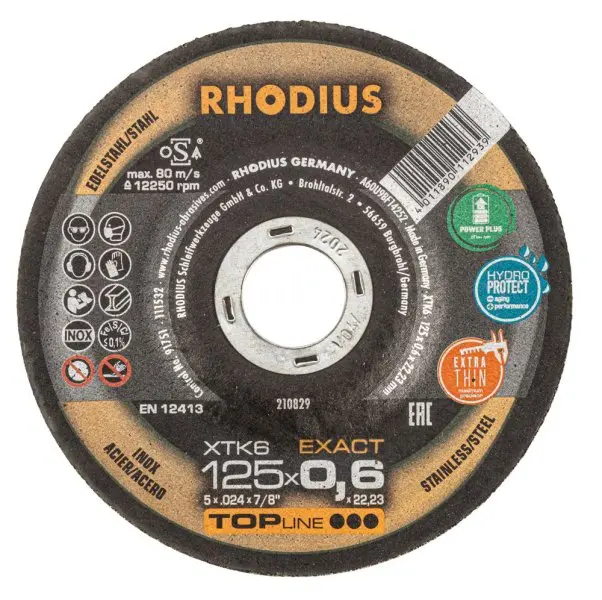 Rhodius Kotouč řezný 125 x 0,6 mm 210829