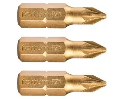 FORTUM-KITO bit PZ1x25mm S2-TiN 4741371 - 3ks