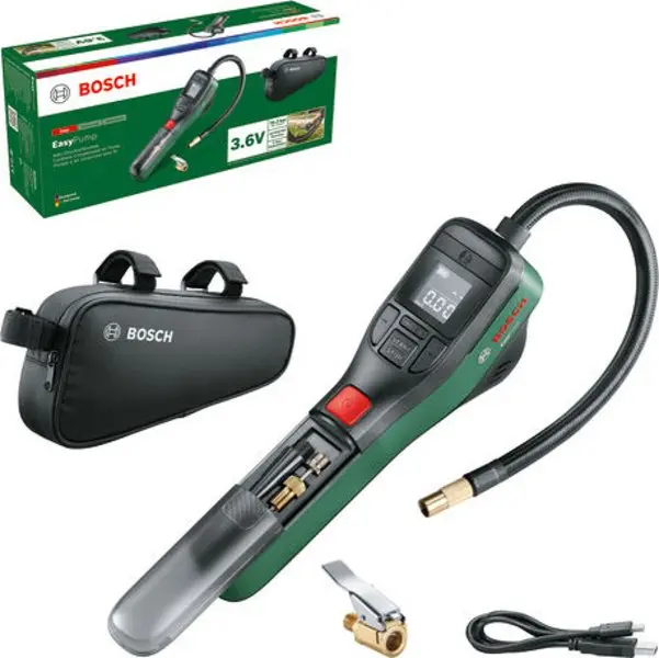 Bosch - 3,6V AKU kompresor, s integrovanou baterií, nabíječka 0603947002