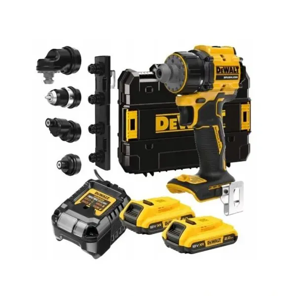 DeWALT DCD803D2T bezuhlíková vícehlavá aku vrtačka 18V XR 2x 2Ah LiIon