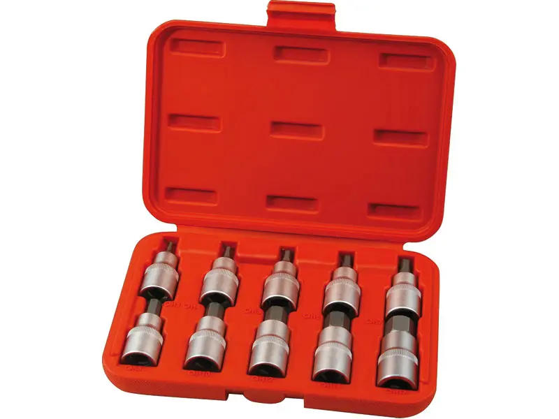 Klíče nástrčné 1/2" HEX, 10 ks EXTOL PREMIUM 8818120