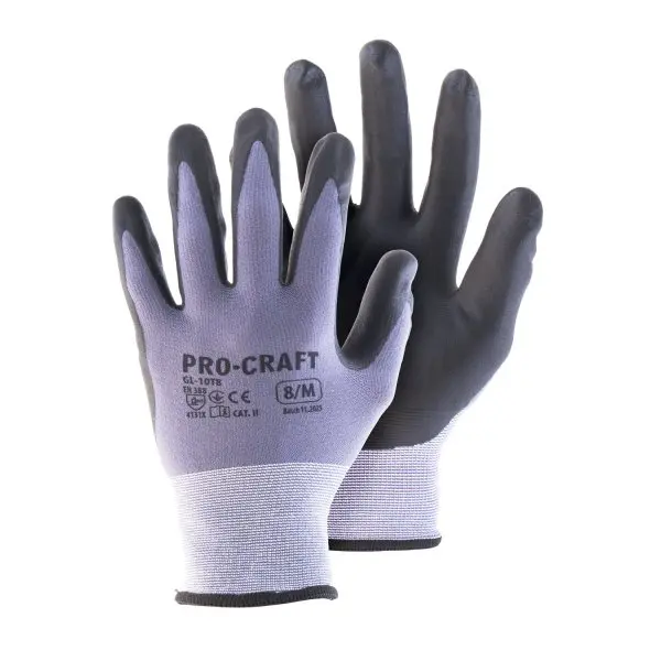PROCRAFT GL-10T9 pracovní rukavice dotykové máčené v nitrilu vel. L