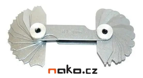 KINEX 1140 rádiusové šablony R 1-7mm 253816