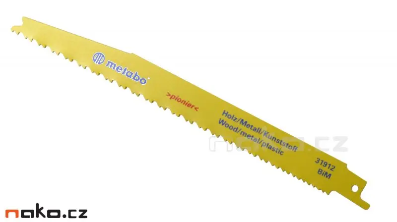 Metabo pilový list 200x5.0mm BiM do ocasky, dřevo, 631915