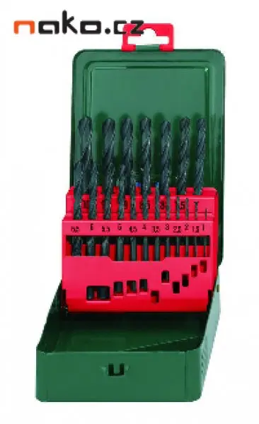 METABO sada vrtáků HSS 19 dílů 1-10mm po 0,5mm 627151