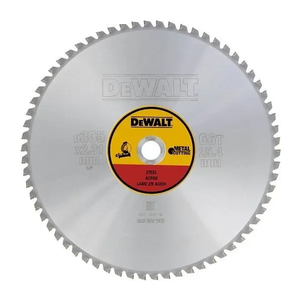 DeWALT - Pilový kotouč na ocel 355x25,4 mm, 66 zubů DT1926