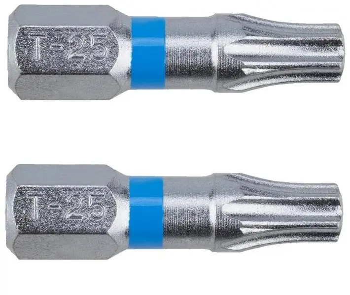 NAREX bit TORX T-25 25mm, Super Lock S2/Cr - 2ks
