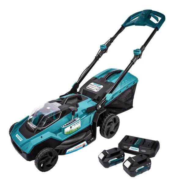 XTLINE Aku sekačka 400 mm bezuhlíková 36 V + 2 baterie 4.0 Ah + nabíječka 3.0 A