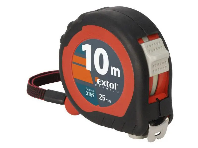 Extol Premium svinovací, 10m, šířka pásku 25mm 3159