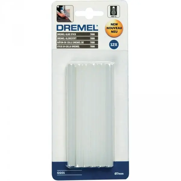 DREMEL - Tavné tyčinky, vysokoteplotní, průměr 7 mm, 12 ks 2615GG01JA