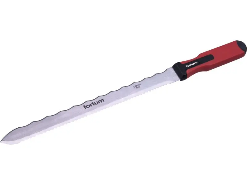 FORTUM 4780503 nůž na minerální vatu a izolační hmoty 470/280mm nerez