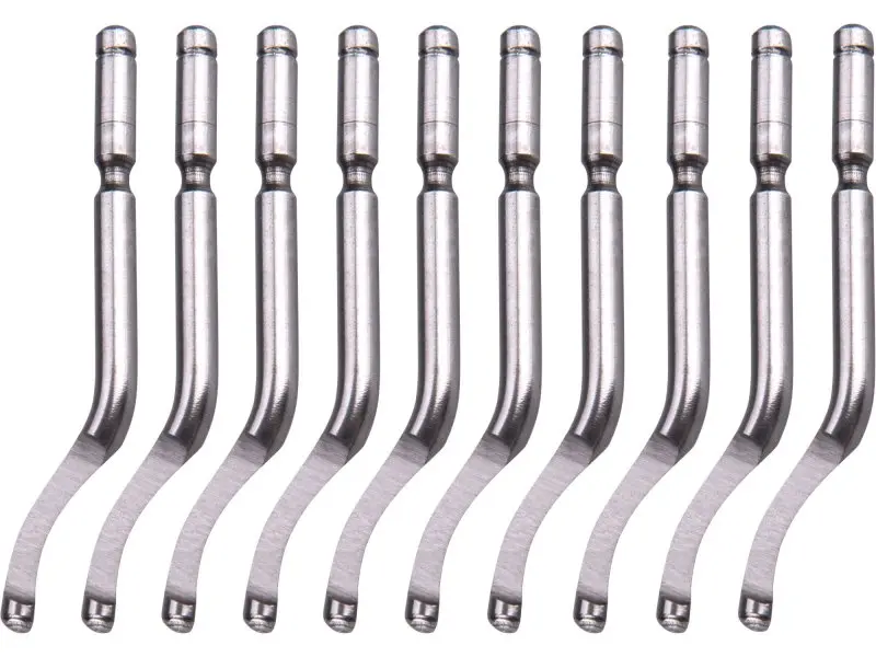 EXTOL PREMIUM nože 10ks k odhrotovači 8803680, 3,2mm (HSS Co 5% )
