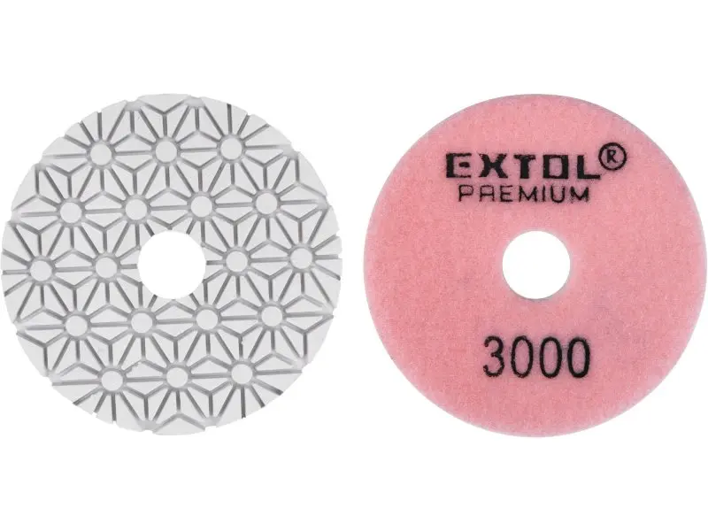EXTOL PREMIUM Kotouč diamantový leštící na obklady, O100mm, P3000, suchý zip 8803099