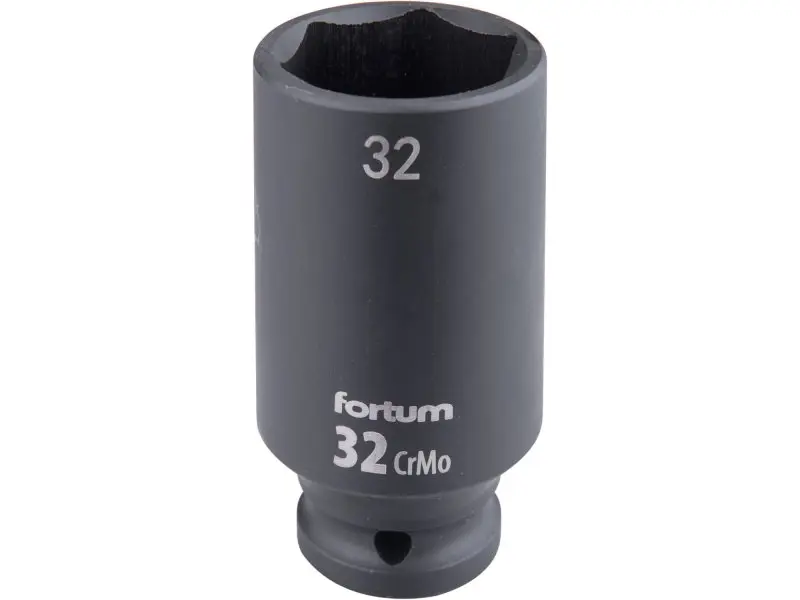 FORTUM 4703232 hlavice 1/2" nástrčná 32mm úderová průmyslová 78mm prodloužená CrMoV