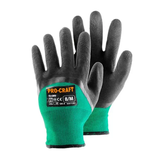 PROCRAFT GL-LW10 pracovní rukavice máčené v latexu vel. XL