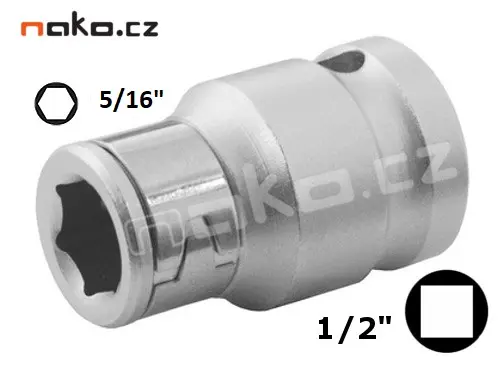 PROTECO adaptér 1/2"- 5/16" redukce pro bity 43.120-01A