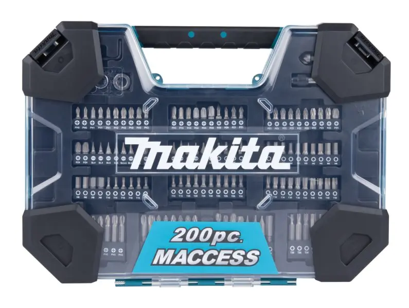 MAKITA E-22610 sada vrtáků a příslušenství 200 ks v plastovém kufru=oldD-37194