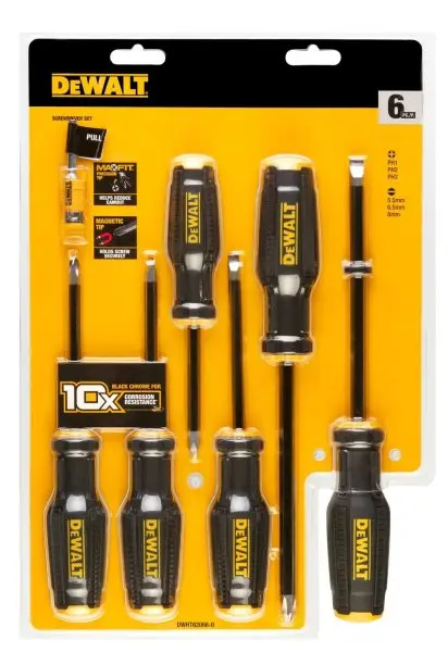 DeWALT - Sada šroubováků FULLFIT - ploché a PH 6 ks DWHT62056-0