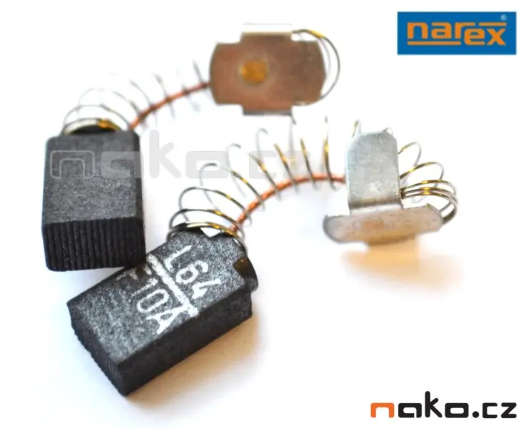 NAREX 65406909 uhlíkové kartáče pro vrtačky E,F,G,H,C (pár)