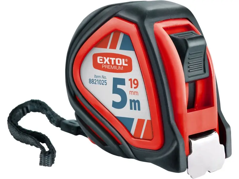 EXTOL PREMIUM 8821025 metr svinovací, 5m š. pásku 19mm