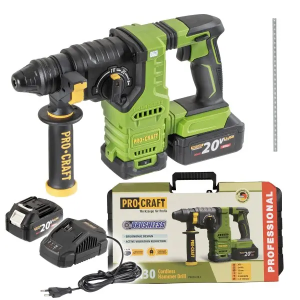 Kladivo vrtací AKU PROCRAFT PHA30bb bez akumulátoru