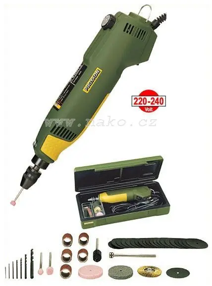 PROXXON FBS 240/E  vrtací bruska + sada nástrojů 28472