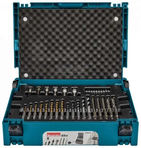 Makita - 65dílná sada bitů a vrtáků B-69478