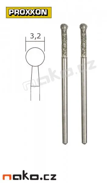PROXXON 28234 diamantové telísko koule 3,2mm (2ks)