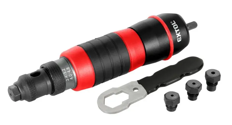 EXTOL PREMIUM Nástavec nýtovací na vrtačku, pro trhací nýty 2,4-4,8mm, CrMo 8813752