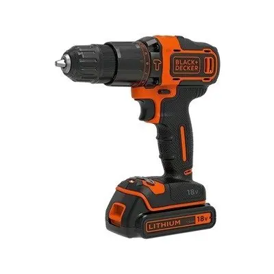 BLACK+DECKER - 18V AKU vrtačka s příklepem, 2x aku 1,5 Ah BDCHD18KB-QW