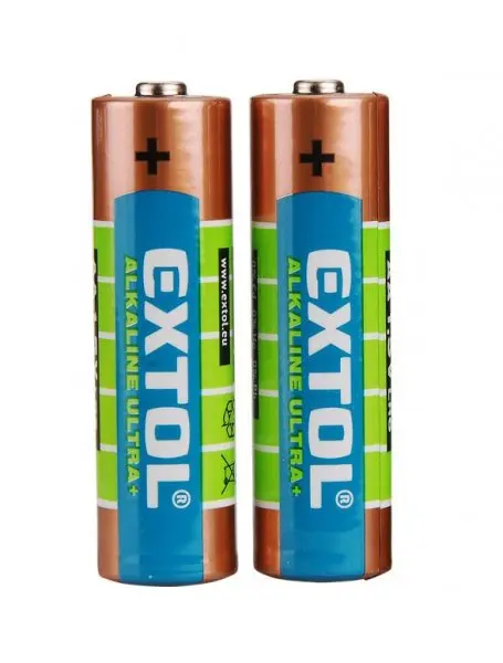 Baterie alkalické 1,5V AA (LR6) EXTOL ENERGY ULTRA +, 2ks