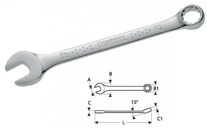 Klíč očkoplochý  6 TONA EXPERT E113202T