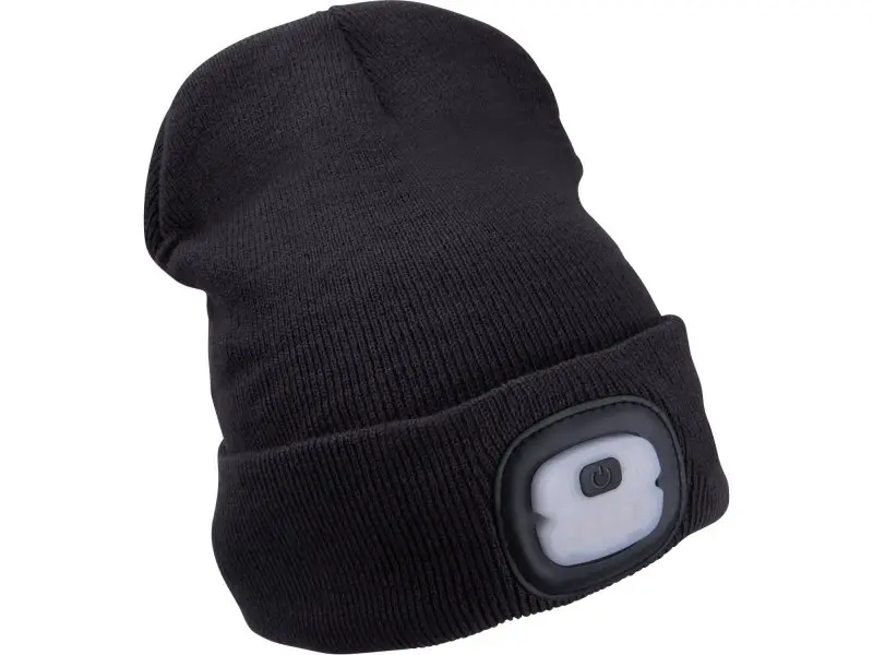 EXTOL LIGHT 43452 čepice s čelovkou 25lm nabíjecí USB, ECONOMY, TMAVĚ ŠEDÁ