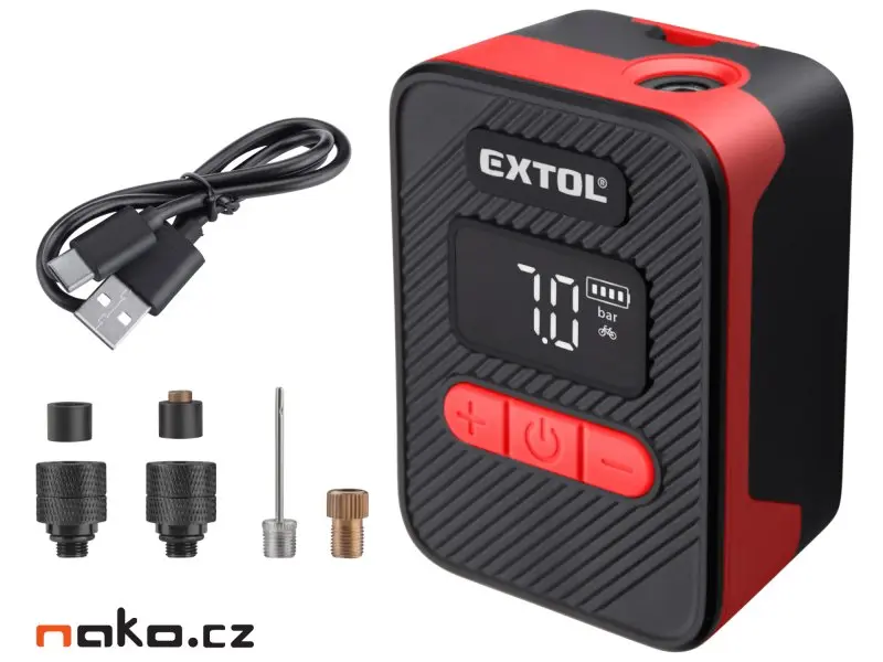 Kompresor aku 10,3bar USB nabíjení EXTOL PREMIUM 8891512