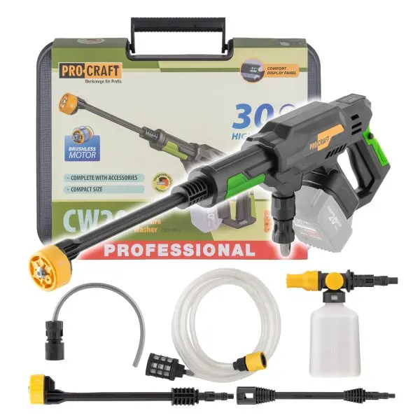 PROCRAFT CW20bb aku tlaková myčka 20V (bez baterie a nabíječky)