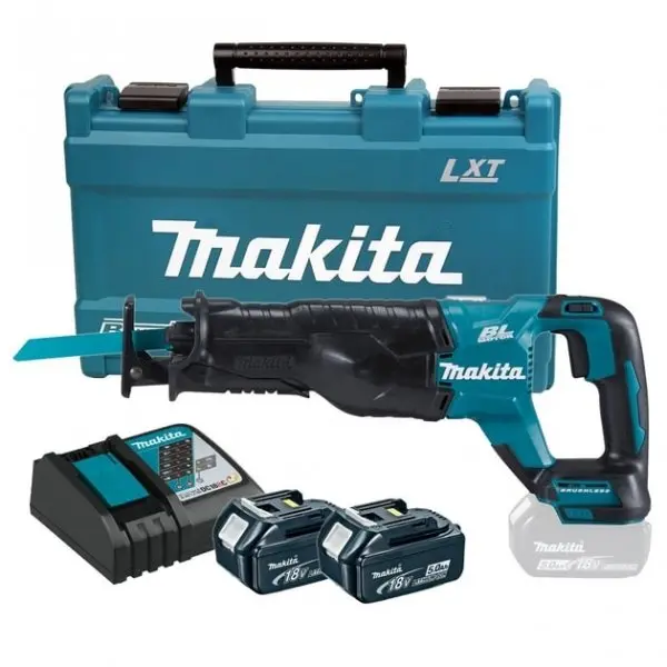 Makita - 18V AKU mečová pila, 2x aku 5,0 Ah, nabíječka DJR187RTE