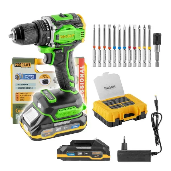 Aku šroubovák Procraft PA18Pro2 + sada bitů | PA18Pro2-1B-C PA18Pro2-1B-C