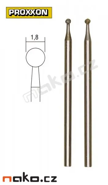 PROXXON 28222 diamantové tělísko koule 1,8mm (2ks)