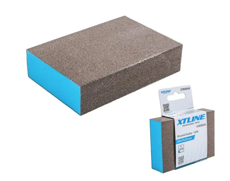 XTline XTB20240 brusná houba tuhá 100x70x25 mm, zr. 240